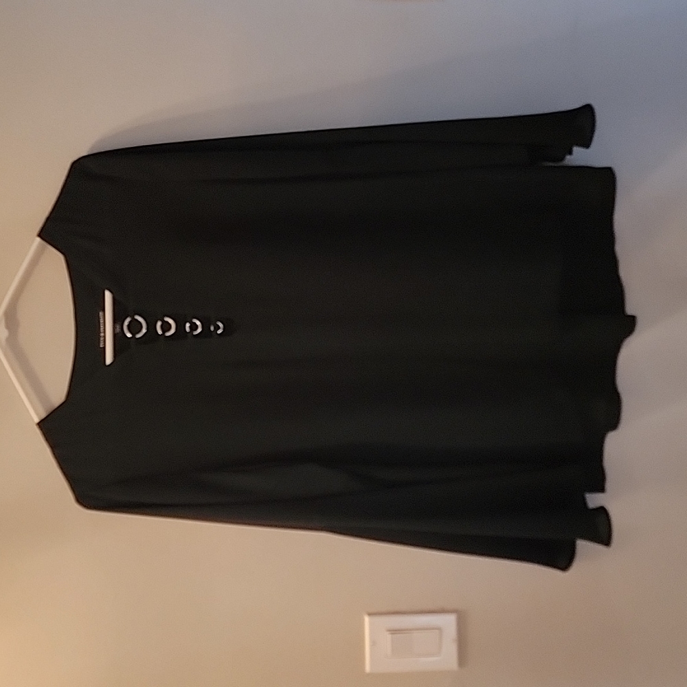 Women's Black Blouse Bell Sleeves Rock & Republic Size S